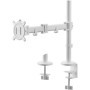 Support Moniteur Smart Blanc - Bras Simple pour Écrans 13 à 32 pouces