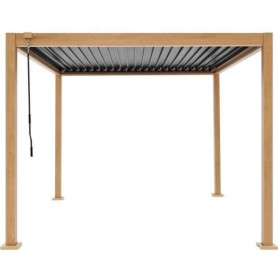 Pergola Bioclimatique GAYA en Aluminium et Acier - 3x3 m
