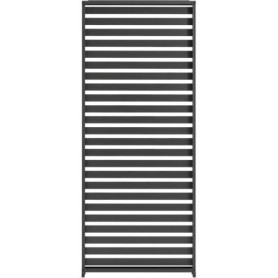 Persienne en Aluminium GAYA pour Pergola - Gris 229 x 93 cm