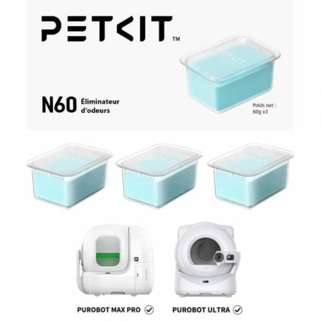Lot de 3 désodorisants N60 pour litière automatique PETKIT