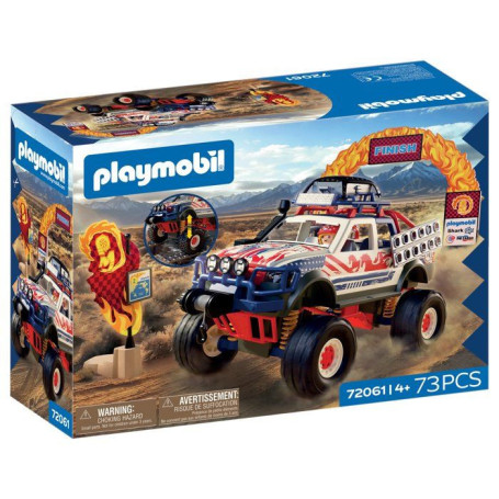 Monster Truck PLAYMOBIL - Véhicule de Course pour Enfants