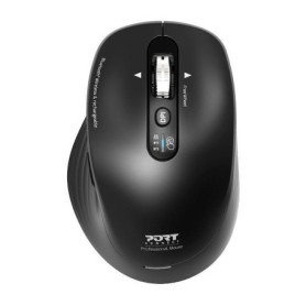 Souris sans fil rechargeable PORT Designs Business - Bluetooth & 2.4 GHz - Noir