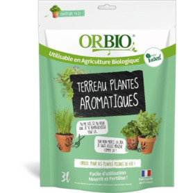 Terreau Spécial Plantes Aromatiques 3L - ORBIO