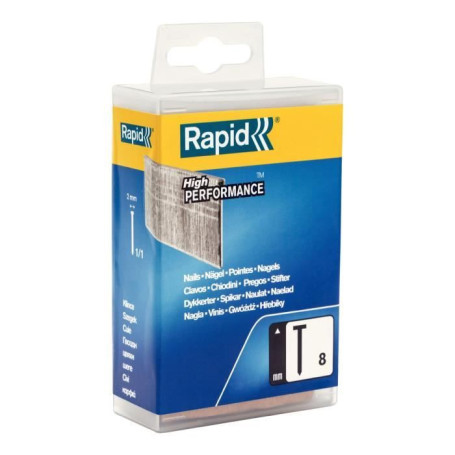 Pointes galvanisées RAPID N°8 - 15 mm pour finition