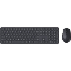 Ensemble Clavier-Souris Sans Fil RAPOO 9810M - Multimode - Gris Foncé