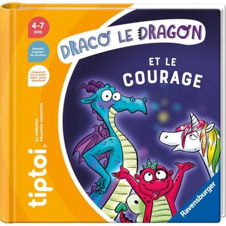 Livre interactif Draco le dragon - Apprentissage des émotions pour enfants