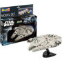 Maquette Faucon Millenium Star Wars - Kit Complet avec Colle et Peintures