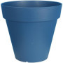 Pot de Fleurs Rond SOLEILLA en Plastique Bleu - RIVIERA - D59 x H54 cm