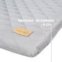 Matelas à langer ROBA Sammy - 85 x 75 cm - Gris