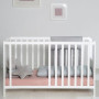 Lit bébé cododo 2-en-1 réglable - 60 x 130 cm - ROBA - Blanc