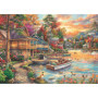 Puzzle 1000 pièces - Paysage en Or du Soir par Chuck Pinson