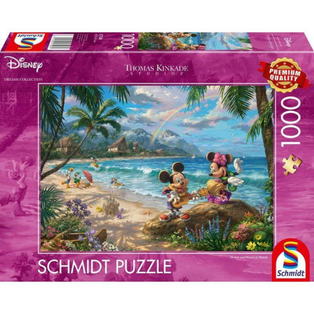 Puzzle Disney Minnie & Mickey à Hawaii - 1000 pièces
