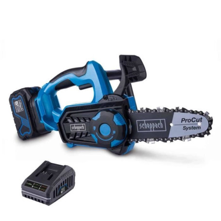 Tronçonneuse sans fil SCHEPPACH BC-TCS200-X avec batterie 4Ah et chargeur