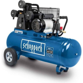 Compresseur Scheppach HC550TC 100L - 10 bars - 3 CV avec 2 raccords rapides