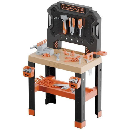 Établi Bricolo Black+Decker avec 78 Accessoires pour Petits Bricoleurs