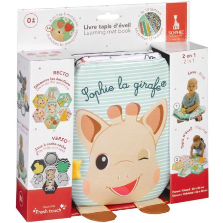 Livre Tapis d'Éveil Sophie la Girafe - 7 Émotions et Textures Variées