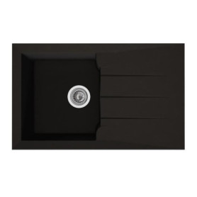 Évier en Résine BMC Noir Alineo 1C - 81 x 50 cm - STRADOUR