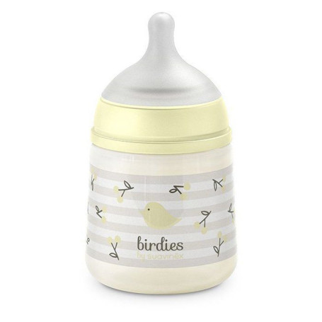 Biberon Suavinex Birdies 150 ml avec Tétine SX Pro S - Beige