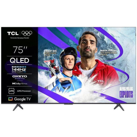 TCL 75P8K - Téléviseur QLED 75" 4K UHD avec Dolby Vision et Google TV