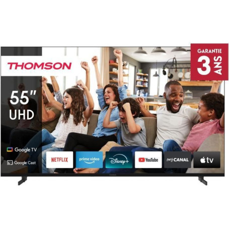 Téléviseur LED Thomson 55 pouces 4K UHD avec Google TV