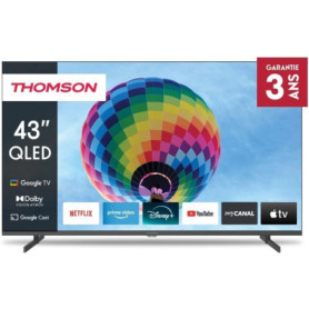 Téléviseur QLED 43 pouces THOMSON - 4K UHD avec Google TV