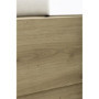 Lit Coffre TIDY 140 x 190 cm en Chêne et Écru avec Sommier Inclus
