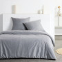 Parure de lit Essential TODAY - Housse de couette et taies - 220x240 cm - Gris effet lavé