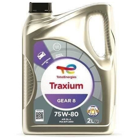 Huile de Transmission TotalEnergies Traxium Gear 8 75W-80 - 2L