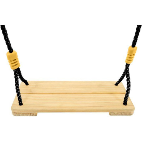 Balançoire en Bois TP Toys avec Corde Noire - Pour Enfants de 3 Ans