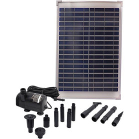 Pompe Fontaine Solaire UBBINK SolarMax 1000 avec Jets Volcan et Cloche