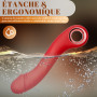 Gode Vibromasseurs Feminin Clitoridien va et vient Sex Toys, 7 Modes Poussées & 10 Vibrations Vibromasseur Silencieux Sextoy, Ch