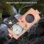 Anbte Boussole de Randonnée avec Cliniomètre Boussole Militaire Professionnelle avec Sac de Transport pour Chasse, Camping, Acti