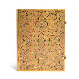Carnet à couverture rigide Marqueterie d'Or - Ultra - Ligné - 240 p.