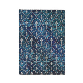 Carnet à couverture rigide Velours Bleu - Midi - Non ligné - 144 p.