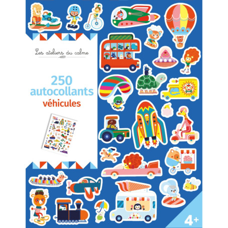 250 autocollants - véhicules