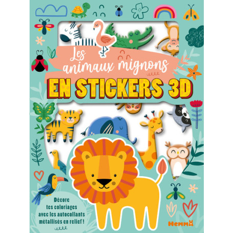Mes colos et stickers 3D - Les animaux mignons