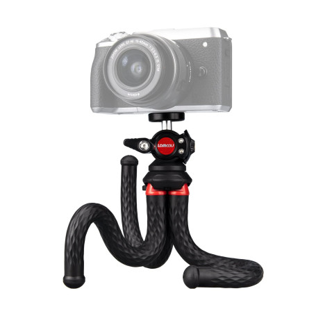 Lammcou Trépied flexible pour appareil photo - Petit format - Léger et compact - Pour selfie - Pour appareil photo reflex numéri