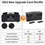 Ni-SHEN Mélangeur de Cartes Automatique USB/Piles, mélangeur électrique pour fête familiale, Poker/Blackjack/UNO