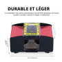 Ni-SHEN Mélangeur de Cartes Automatique USB/Piles, mélangeur électrique pour fête familiale, Poker/Blackjack/UNO