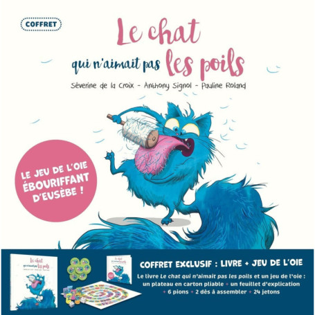 Coffret jeu de l'oie - Le chat qui n'aimait pas les poils