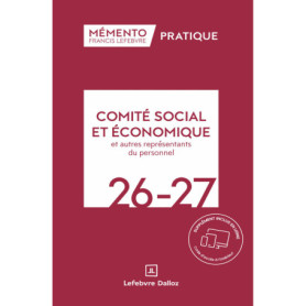 Mémento Comité social et économique et autres représentants du personnel 2026-2027