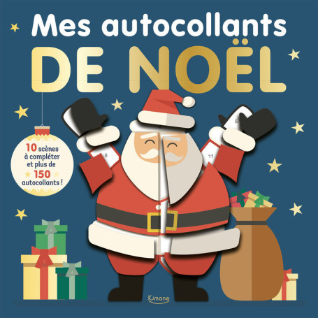 Mes autocollants de noël - 10 scènes à compléter et plus de 150 autocollants !