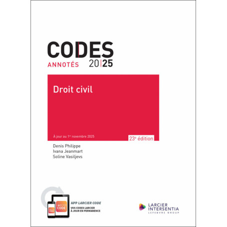 Codes annotés 2025 - Droit civil 23ed