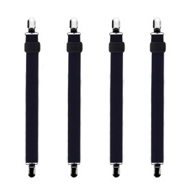 Bedecor -4Pcs (60cm à 200cm) Tendeur Drap Housse Lit Drap Réglable,Tendeurs de Maintien,Convient à Tous Lits et Matelas,Noir