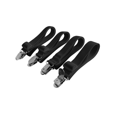 Beedsooth Lot de 4 Accessoires Literie Tendeur Draps Réglable Sangle Drap Housse Élastique, pour Drap Lit, Canapé, Housse de Rep