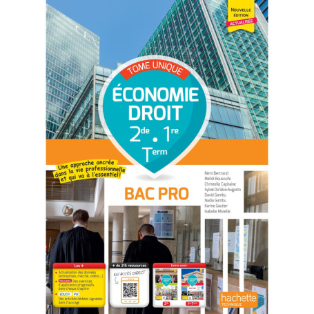 Economie-Droit - 2de/1re/Term Bac Pro - détachable - éd. 2026