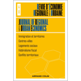 Revue d'économie régionale et urbaine Nº2/2026