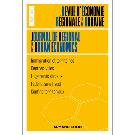 Revue d'économie régionale et urbaine Nº2/2026