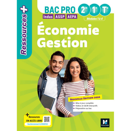 Ressources Plus - Economie-Gestion - 2de 1re Tle Bac Pro - Ed 2026 - Livre élève
