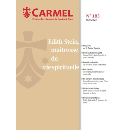 Édith Stein, une maîtresse de vie spirituelle